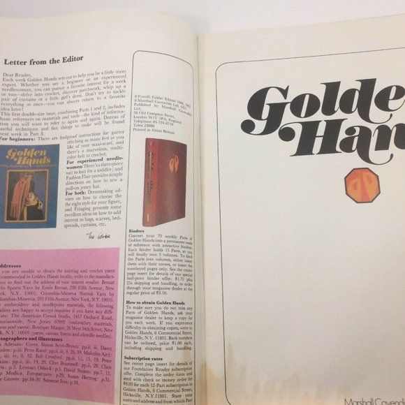 Golden Hands Vol 1 Part 1 & 2 Weekly Knit Crochet - Picture 7 of 12